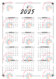 Agenda del docente spampabile 2025/26