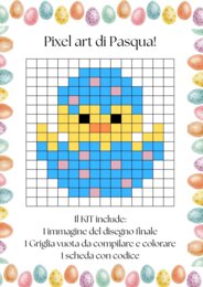 Pixel art di Pasqua_pulcino