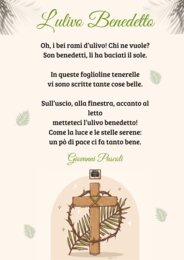 Poesia di Pasqua: "L'ULIVO BENEDETTO" di G. Pascoli -
