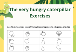 The very hungry caterpillar - exercises