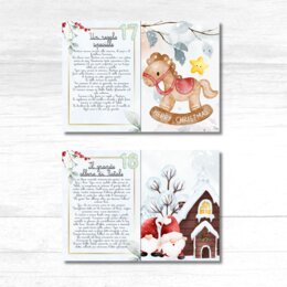 24 storie di Natale da stampare - Calendario dell'avvento in corsivo