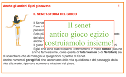 Il Senet, anico gioco egizio; laboratorio storico-creativo