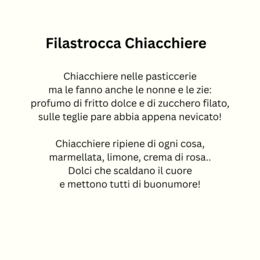 Filastrocca Chiacchiere