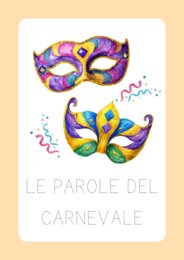 Le parole del Carnevale - schede di pregrafismo