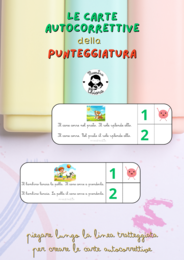 Carte autocorrettive: la punteggiatura!