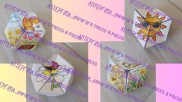 Esaflexagono di primavera: colora e costruisci la tua magia 3D!