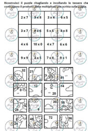 PUZZLE DI TABELLINE