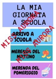 La mia giornata a scuola