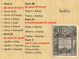 Le Metamorfosi di Ovidio nella storia dell'arte.