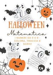 Schede di Halloween di Matematica - I numeri da 0 a 9