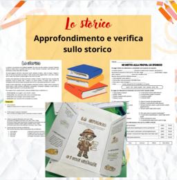 Lo storico - approfondimento, lapbook e verifica
