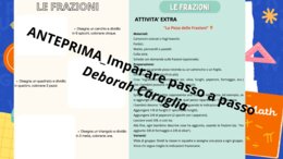 Le frazioni_attività colorate e semplici spiegazioni per introdurre al concetto di frazione