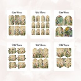 Fiori - 95 elementi decorativi per agende e quaderni