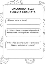 Attività di Comprensione per Le Avventure di Hoppy, Skipper e Felix