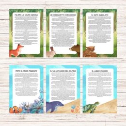 Storie di animali per bambini - in stampatello maiuscolo e in corsivo