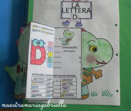 Lettera D di Dino il Dinosauro