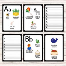 Schede per imparare a scrivere le lettere dell’alfabeto - Back to school