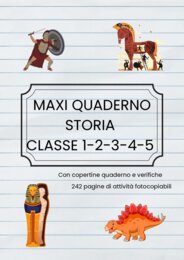 Maxi quaderno storia classi 1-2-3-4-5