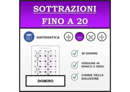 Domino | Sottrazioni fino a 20 | Attività Matematica