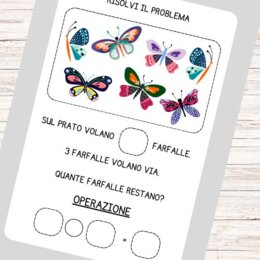 Schede didattiche di matematica di primavera - classe prima
