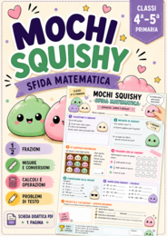 Mochi Squishy – Sfida Matematica | Scheda Didattica PDF | Classi 4ª–5ª Primaria