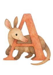 Poster sulle lettere dell'alfabeto in inglese