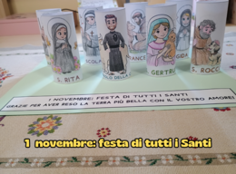 1 novembre: festa di tutti i Santi ("I Santi con gli animali")