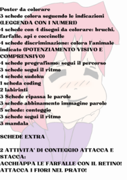 Libretto Primavera: varie attività