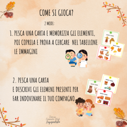 "Osserva e ricorda" - Gioco di memoria, attenzione e descrizione