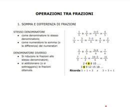 OPERAZIONI TRA FRAZIONI- STRUMENTO COMPENSANTIVO
