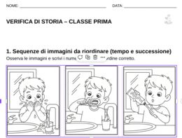 VERIFICA DI STORIA CLASSE PRIMA