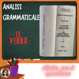 Analisi grammaticale: IL VERBO (aletta per il quaderno)