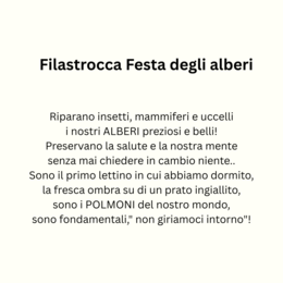 Filastrocca Festa degli alberi