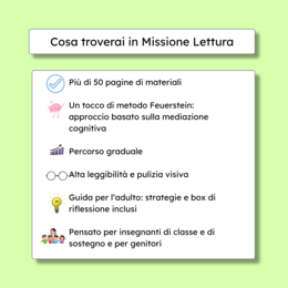 Missione lettura vol.1: Kit potenziamento sillabico e fonologico ispirato al Metodo Feuerstein per bambini con BES e DSA