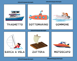 Schede lessicali – Mezzi di trasporto e luoghi