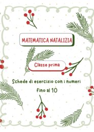 Matematica Natalizia classe prima scuola primaria