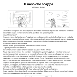 Il naso che scappa - racconto