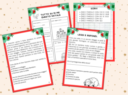 Compiti Natale italiano classe seconda