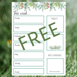 Weekly planner