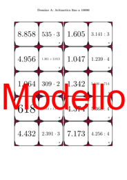Domino - Aritmetica fino a 10000 | Attività Matematica