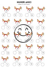 Number bonds natalizi entro il numero 8