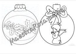 Sfere di Natale da colorare