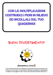 ATTIVITÀ DI CONSOLIDAMENTO SULLE TABELLINE