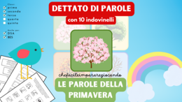PRIMAVERA: DETTATO DI PAROLE CON INDOVINELLI