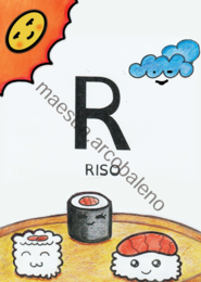 Alfabeto illustrato colorato