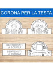 CORONA PER LA TESTA PER PRIMO GIORNO A SCUOLA