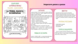 La Penna di Natale: escape italiano classe quarta