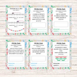 Schede didattiche matematica carnevale classe prima
