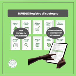 BUNDLE Registro di Sostegno Editabile | Guida, Osservazioni ICF, PEI e Diario di Bordo