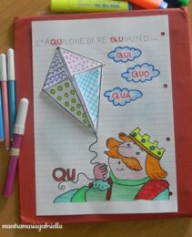 Lettera Q di Re Quirino e aQuilone